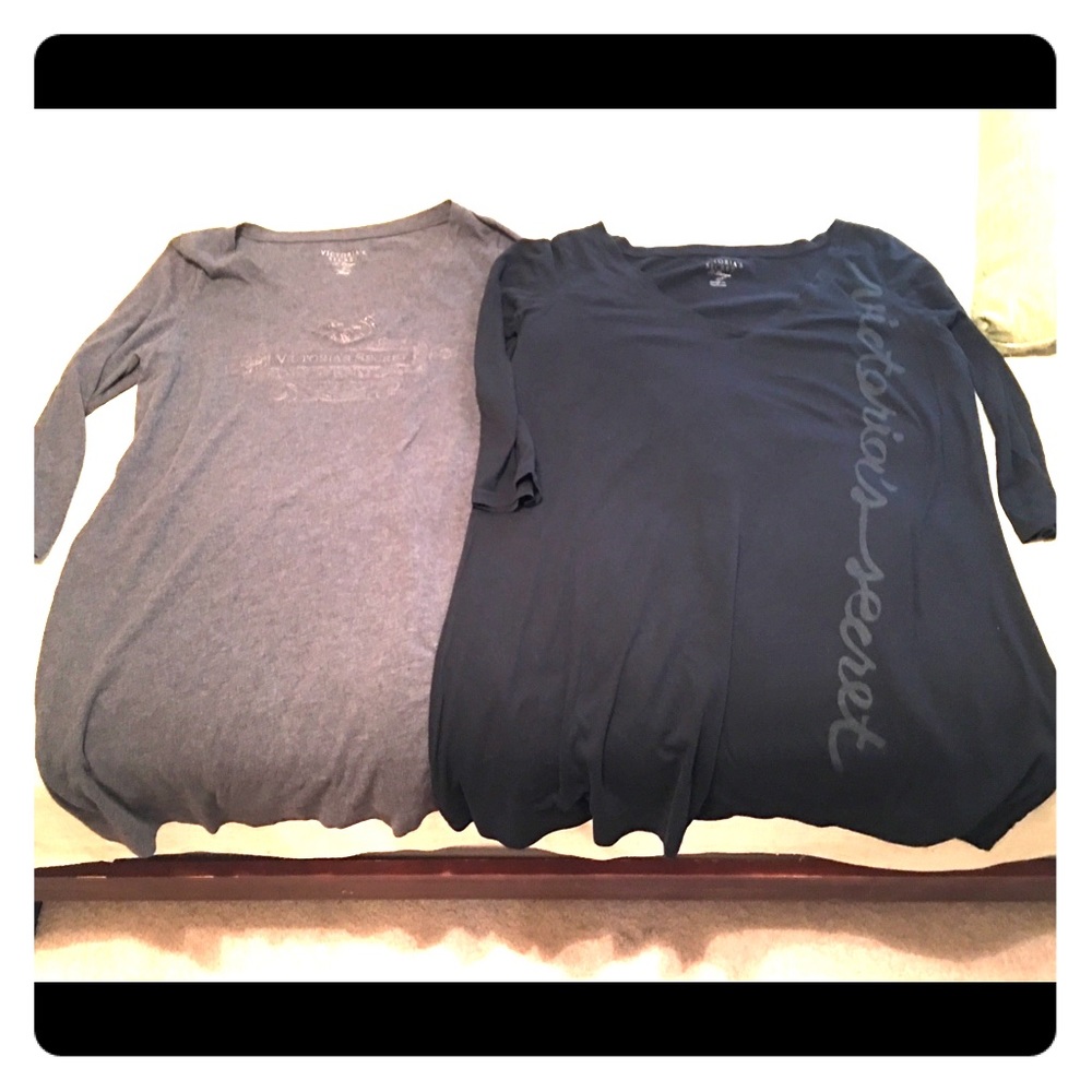 Two XL Victoria Secret Sleep Shirts